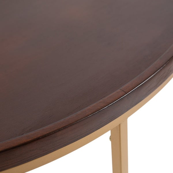 Kate and Laurel Dorrah Half-Circle Side Table