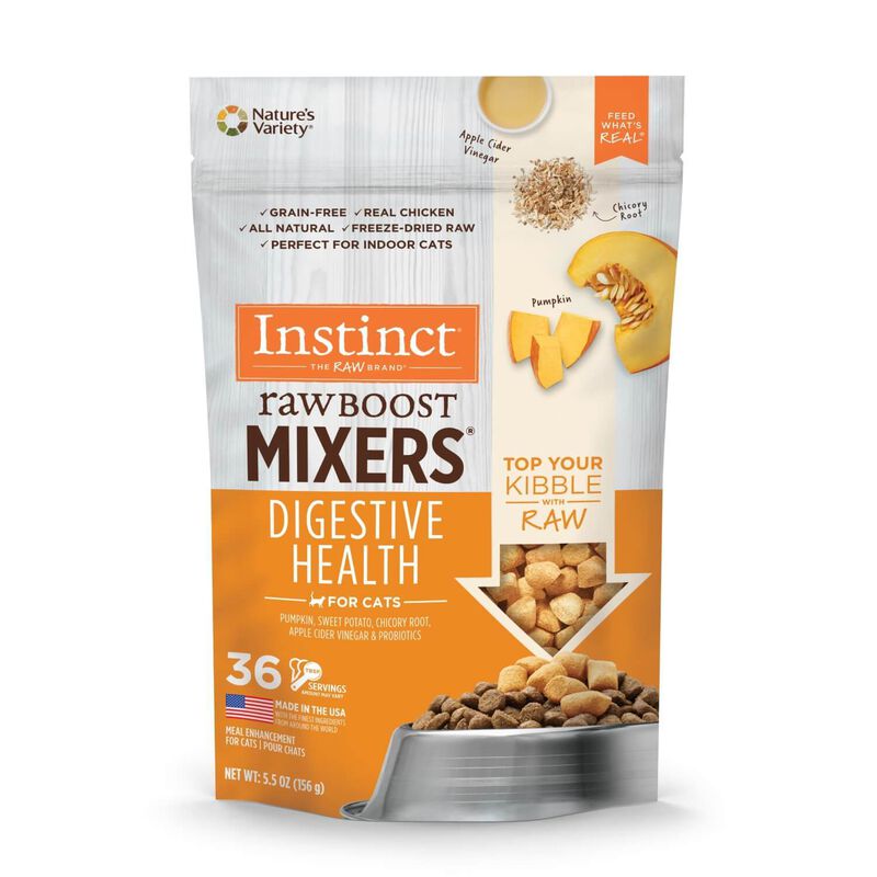 Instinct Freeze Dried Raw Boost Mixers Grain Free Digestive Health Recipe Cat Food Topper 5.5oz