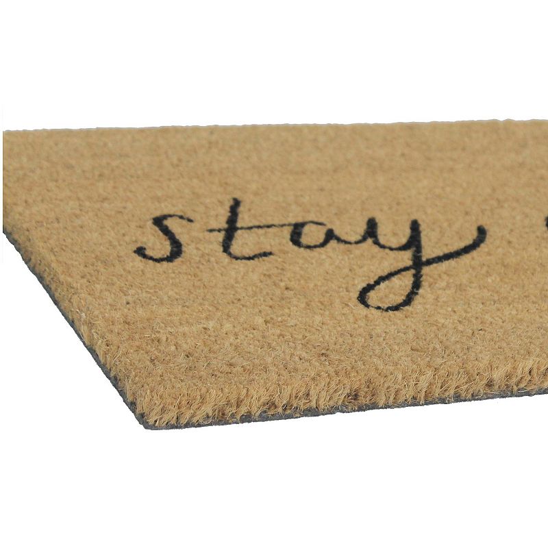 Sonoma Goods For Life® Stay Awhile 18'' x 30'' Coir Doormat