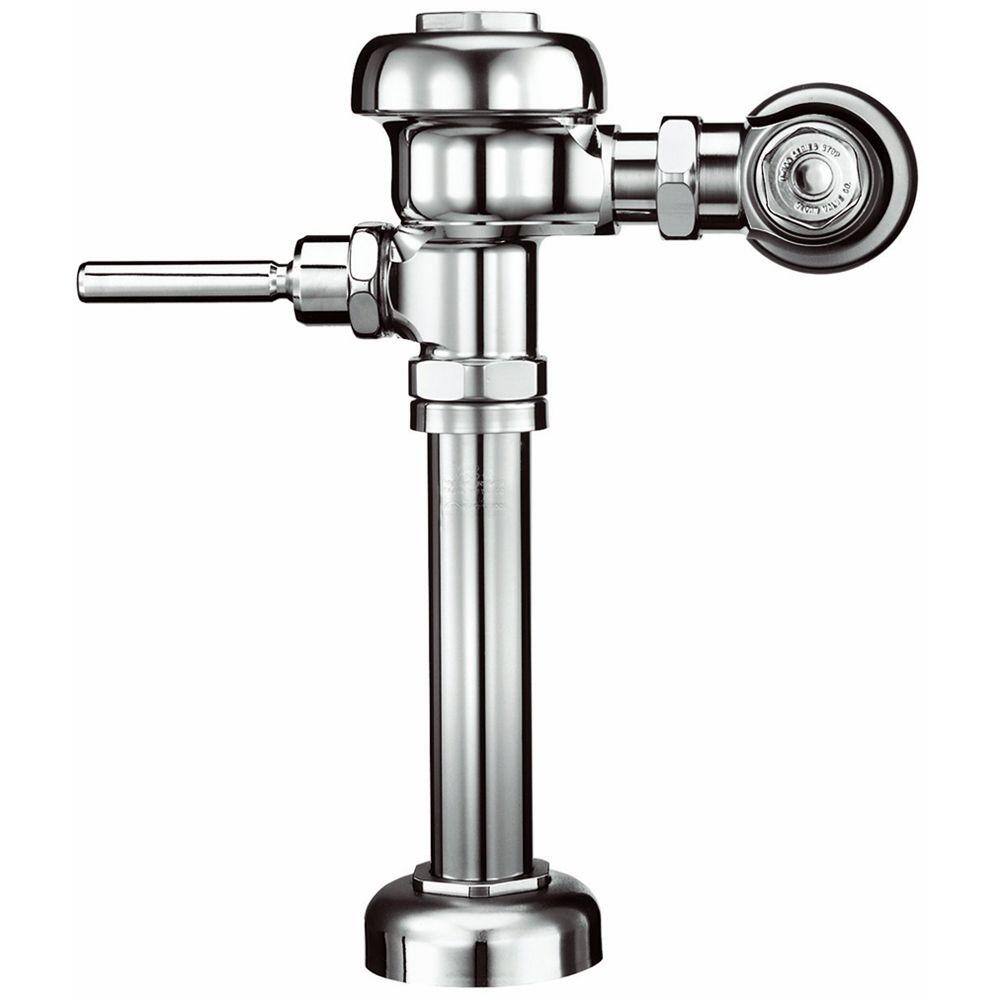 SLOAN 186 XL Water Saver (1.5 GPF5.7 LPF) 3082653 Urinal Flushometer for 34 in. Top Spud Urinals Polish Chrome 066188