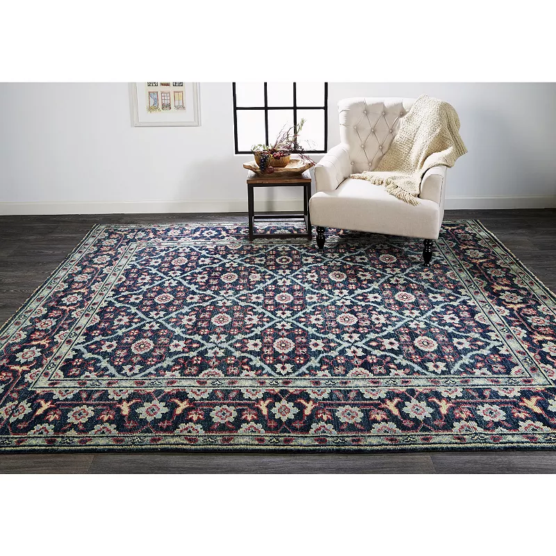 Weave and Wander Bashyr Blue Area Rug