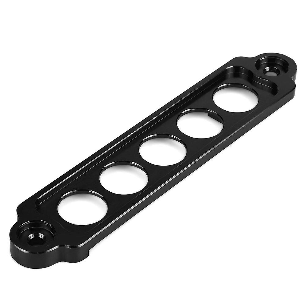 Aluminum Alloy Car Auto Battery Tie Down Brace Mount Bracket Holder Bar Black