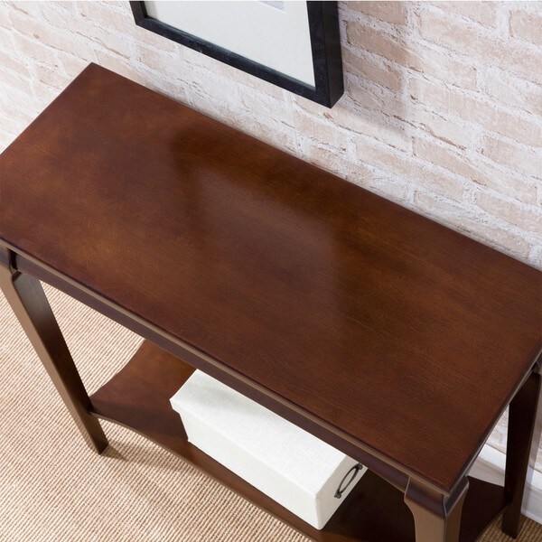 KD Furnishings Brown Wood Hall Table