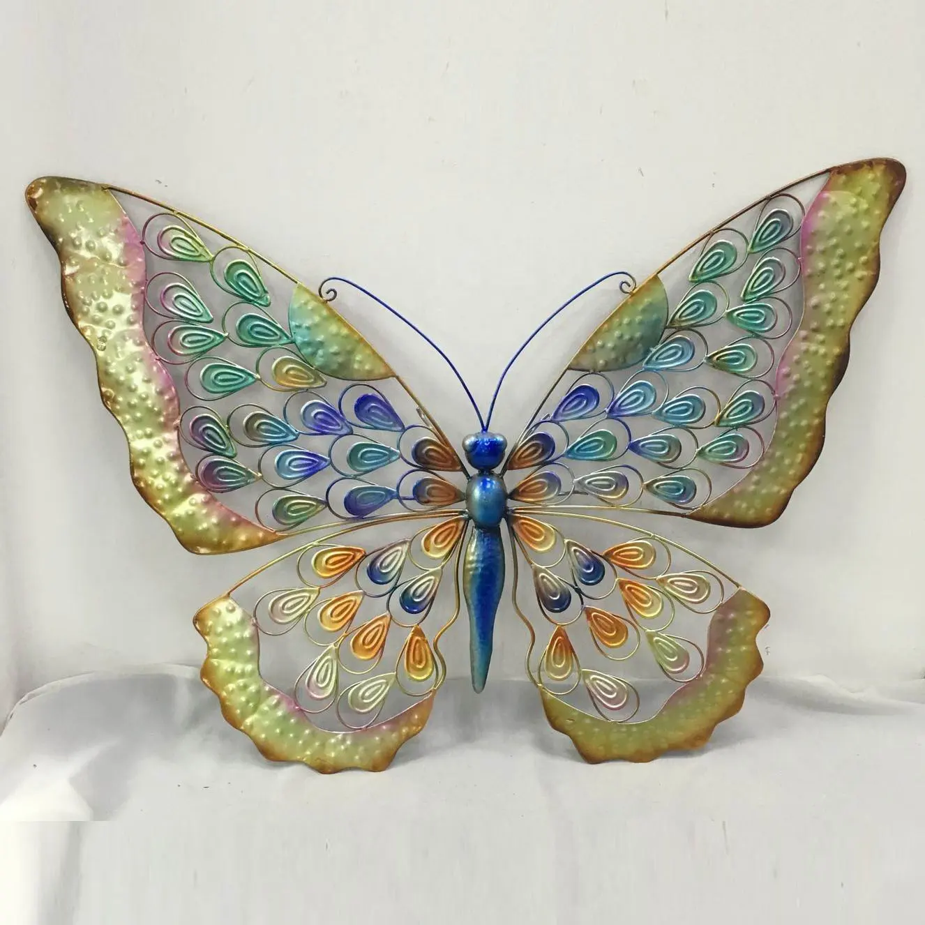 Factory Supply wall hanging metal butterfly garden decoration metal butterfly wall art