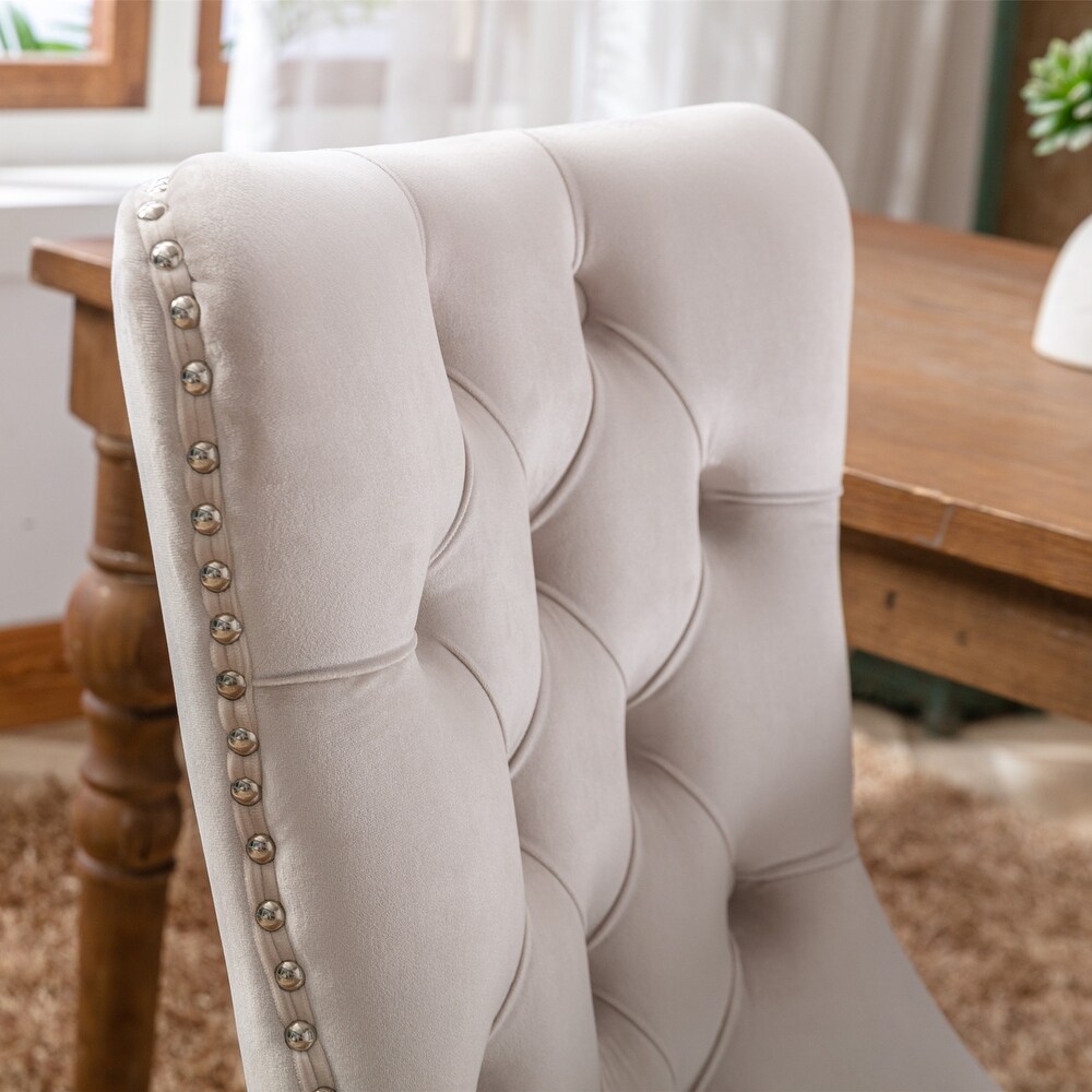 Kata Tufted Velvet Side Chair (Set of 6)