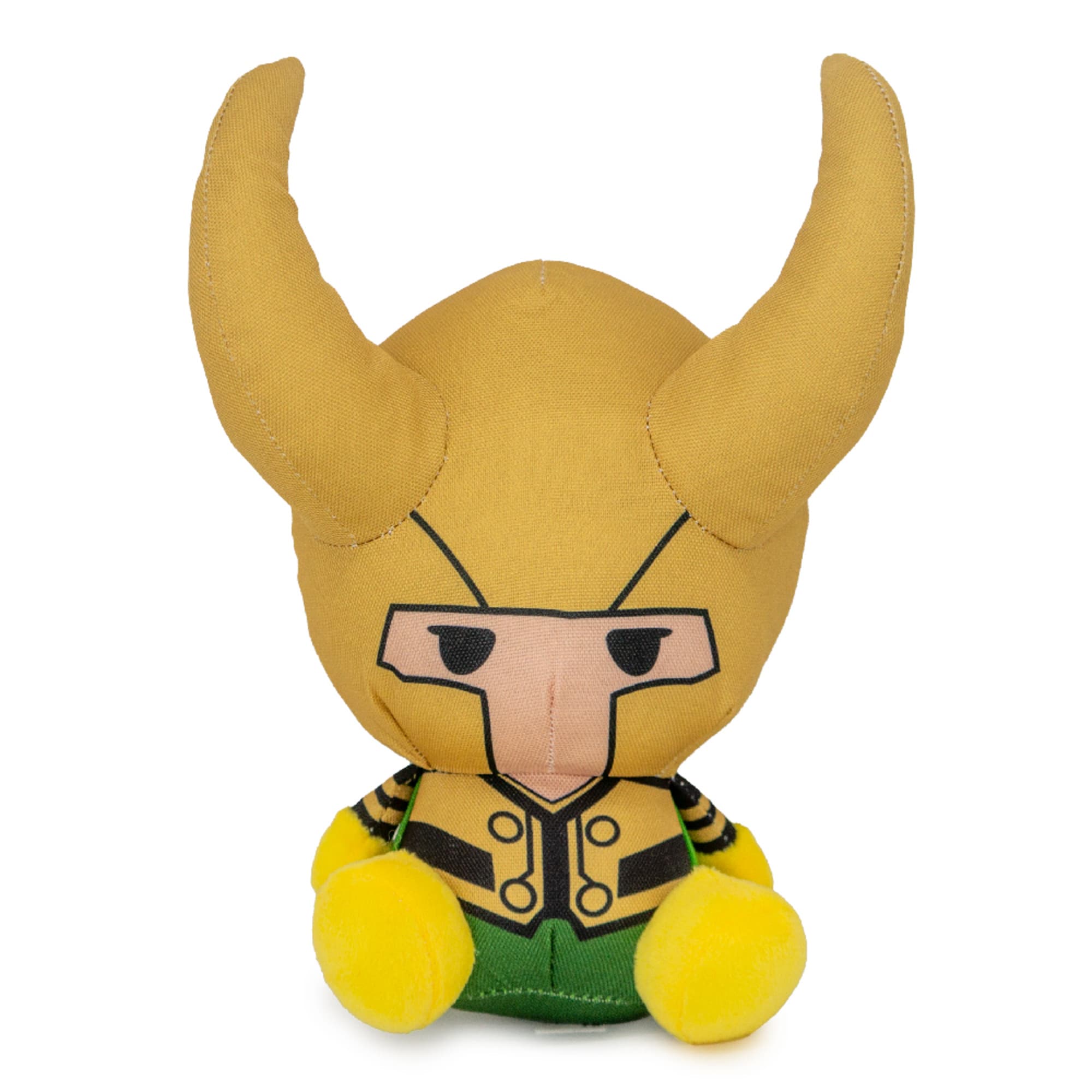 Buckle-Down Marvel Comics Marvel Kawaii Loki Full Body Sitting Pose Plush Squeaker Dog Toy， Medium