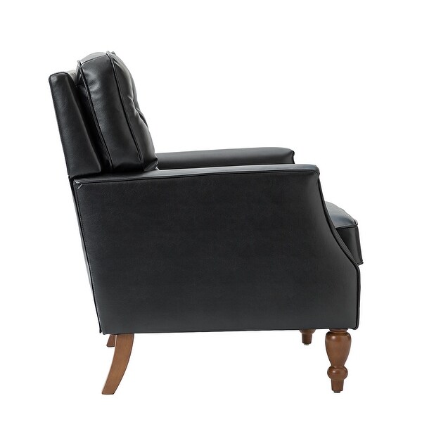 Johannes Comfy Living Room Armchair with Turned Legs by HULALA HOME