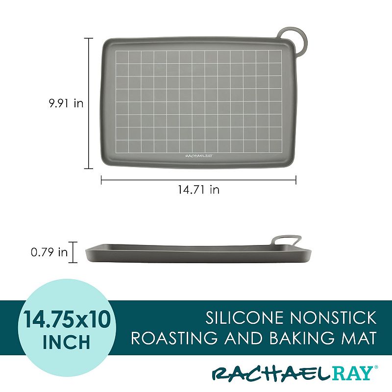 Rachael Ray? Silicone Nonstick 10-in. x 14.75-in. Roasting and Baking Mat