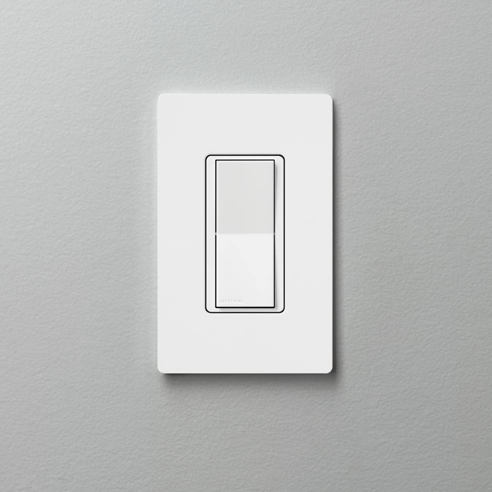 Lutron Claro Smart Accessory Switch only for use with Diva Smart Dimmer SwitchClaro Smart Switch White (DVRF-AS-WH) DVRF-AS-WH