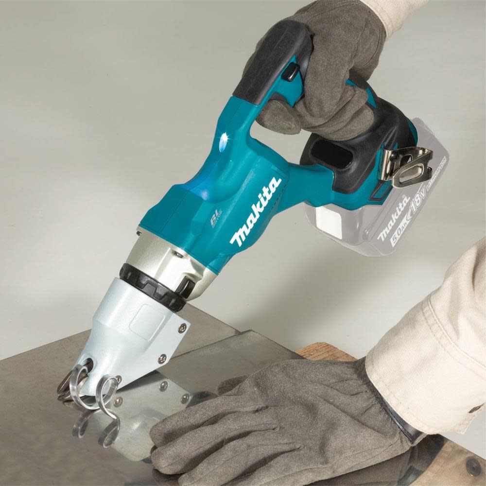 Makita 18V LXT Straight Shear Kit Lithium Ion Brushless Cordless 14 Gauge XSJ03Z from Makita