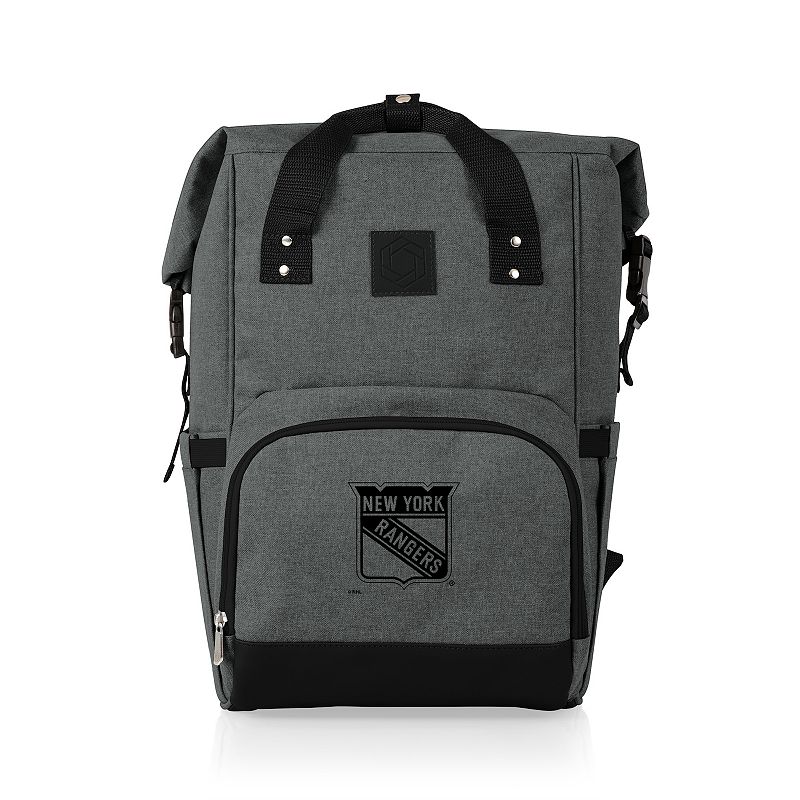 Picnic Time New York Rangers On The Go Roll-Top Cooler Backpack