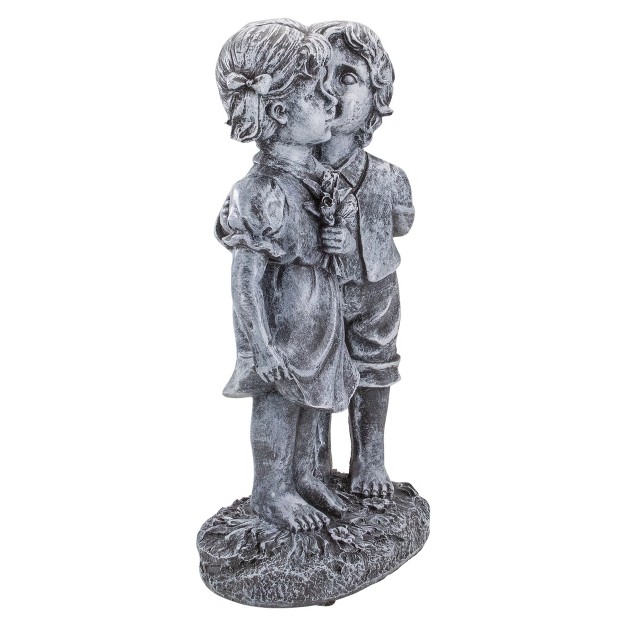 Peck On The Cheek Outdoor Garden Statue