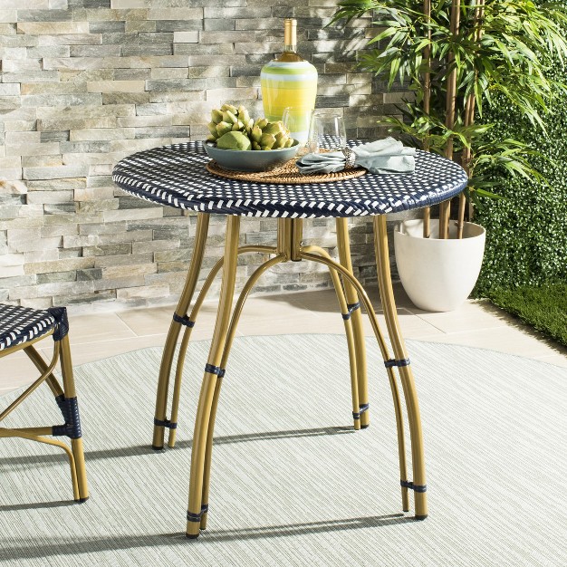 Kylie Rattan Bistro Table Safavieh