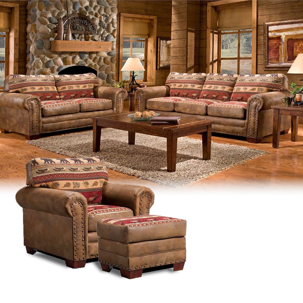 Sierra Mountain Lodge Four piece Group with Sofa Sleeper