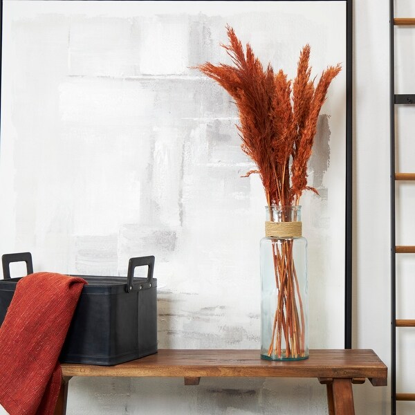 Orange Dried Plant Pampas Home Decor Natural Foliage with Long Stems