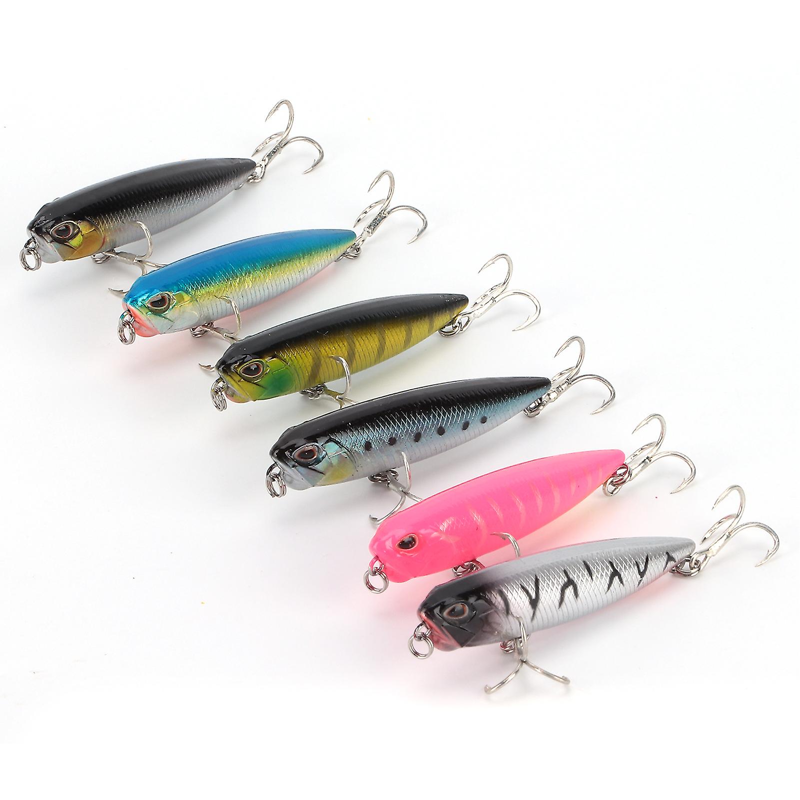 Topwater Pencil Fishing Lure Floating Artificial Pencil Hard Bait Fish Wobblers 3d Eyes