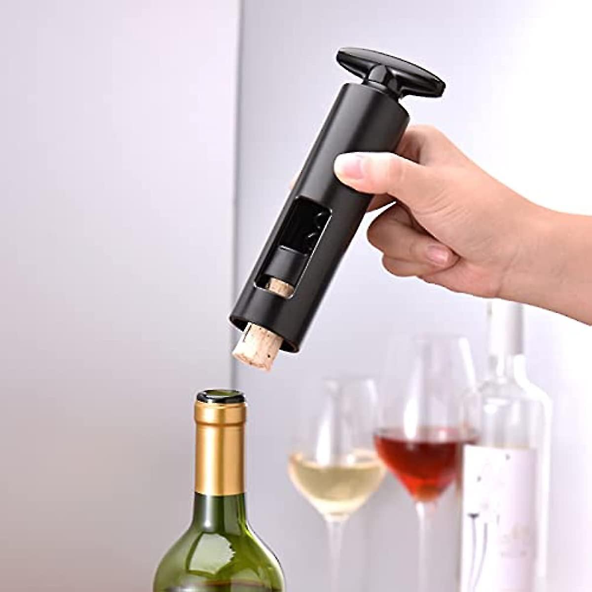 Wine Bottle Opener Corkscrew With Foil Cutter  Easy Operation Reusable Abs Manual Wine Cork Wing Corkscrew For Home  Kitchen  Party  Restaurant  Bar