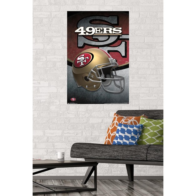 Trends International Nfl San Francisco 49ers Helmet 15 Unframed Wall Poster Prints