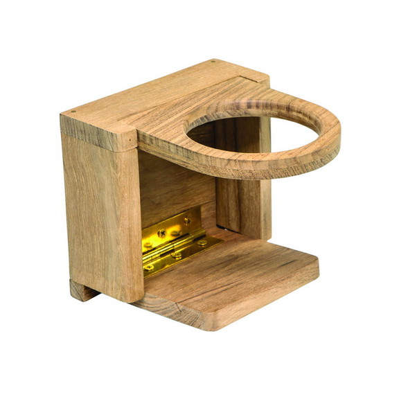 Whitecap 62601 Teak Folding Drink Holder