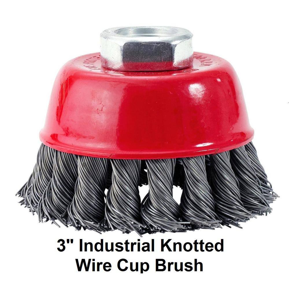 MIBRO 10.50 in. Industrial Wire Brush and Hand Brush Set (7-Piece) 618000