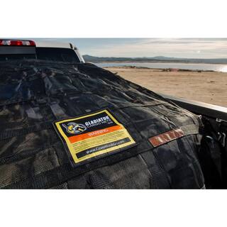 GLADIATOR Cargo Nets 7.3 ft. x 9.3 ft. Heavy-Duty Trailer Cargo Net Integrated Mesh Adjustable Certified Attachment Straps Bag Included SUT-100