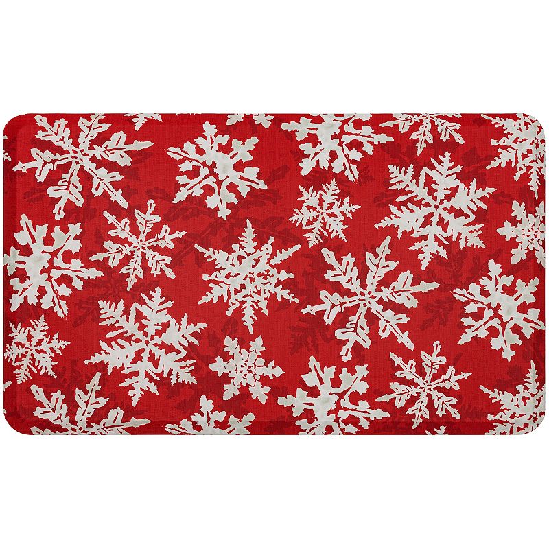 Mohawk® Home Snowflakes Cushioned Kitchen Mat