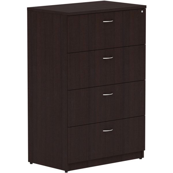 Lorell Essentials Espresso 4-drawer Lateral File