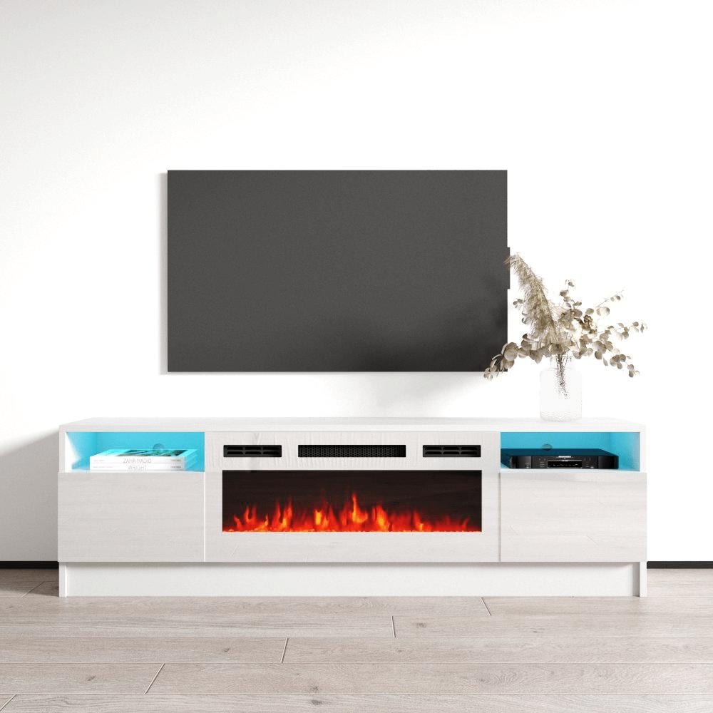 Duke 01 WH EF Electric Fireplace 63\