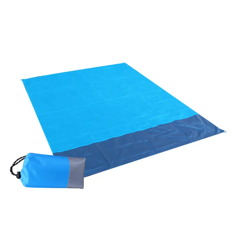 Remaco Outdoor Portable Lightweight Waterproof Sandfree Beach Pocket Blanket Folding Sand Proof Beach Mat for Camping Hiking