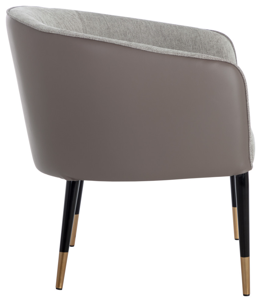 Asher Lounge Chair Flint Grey / Napa Taupe   Midcentury   Armchairs And Accent Chairs   by Sunpan Modern Home  Houzz