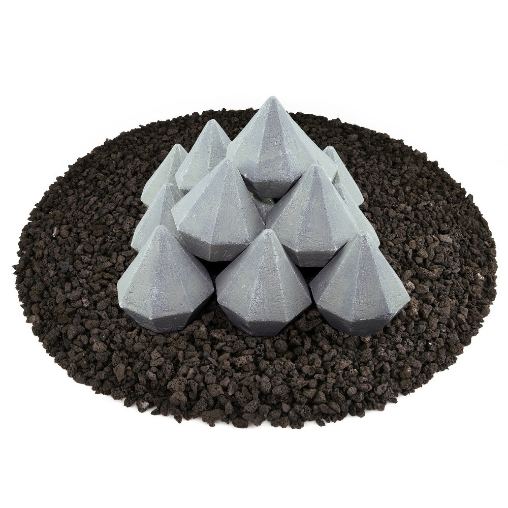 Ceramic Fire Diamonds  Fire Pit Accessory  Modern Decor for Indoor   Outdoor Fire Pits or Fireplaces