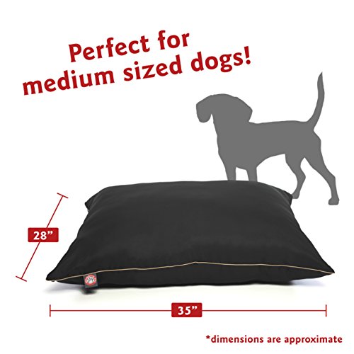 Majestic Pet Super Value Machine Washable Pet Dog Bed， Medium， Black