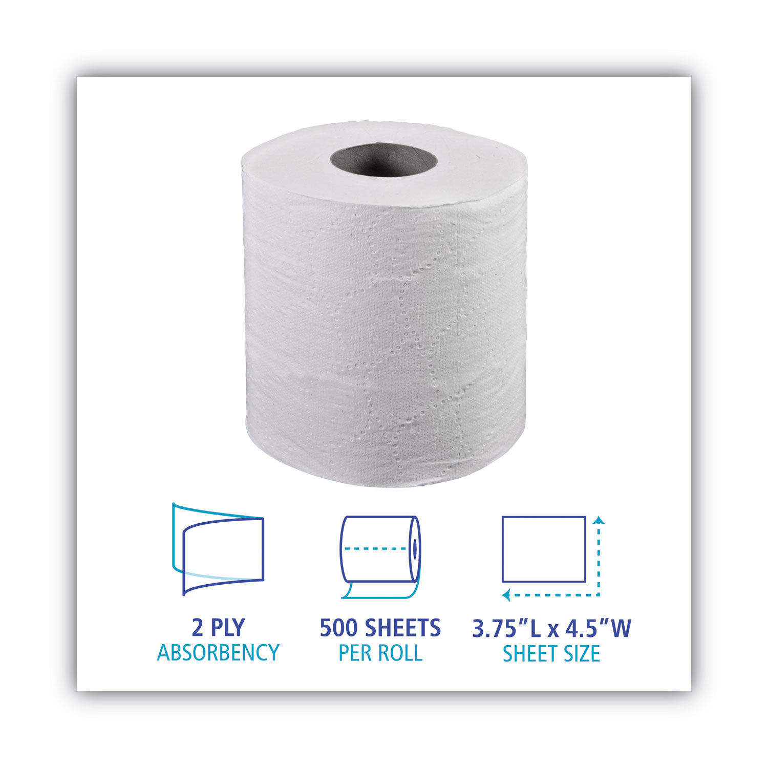 2-Ply Toilet Tissue by Boardwalkandreg; BWK6150