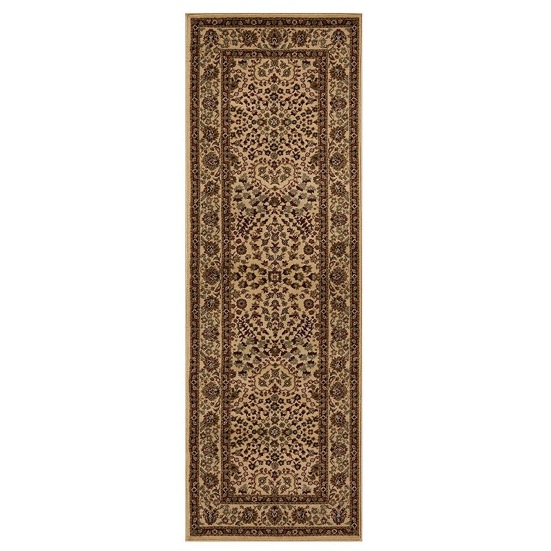 SUPERIOR Traditional Oriental Floral Scroll Power-Loomed Indoor Area Rug or Runner