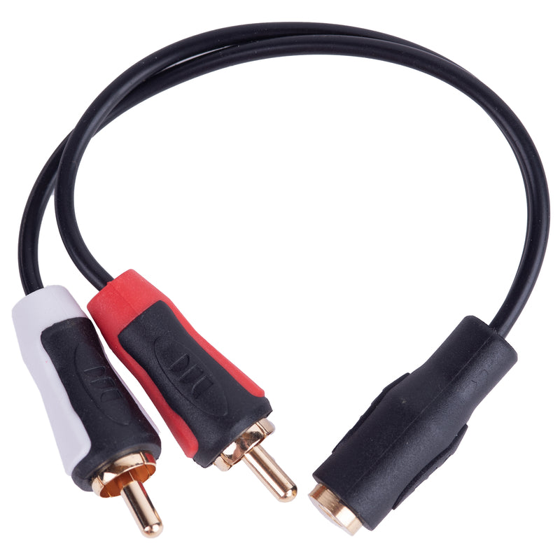 ADAPTR 3.5MM TO 2-RCA 6