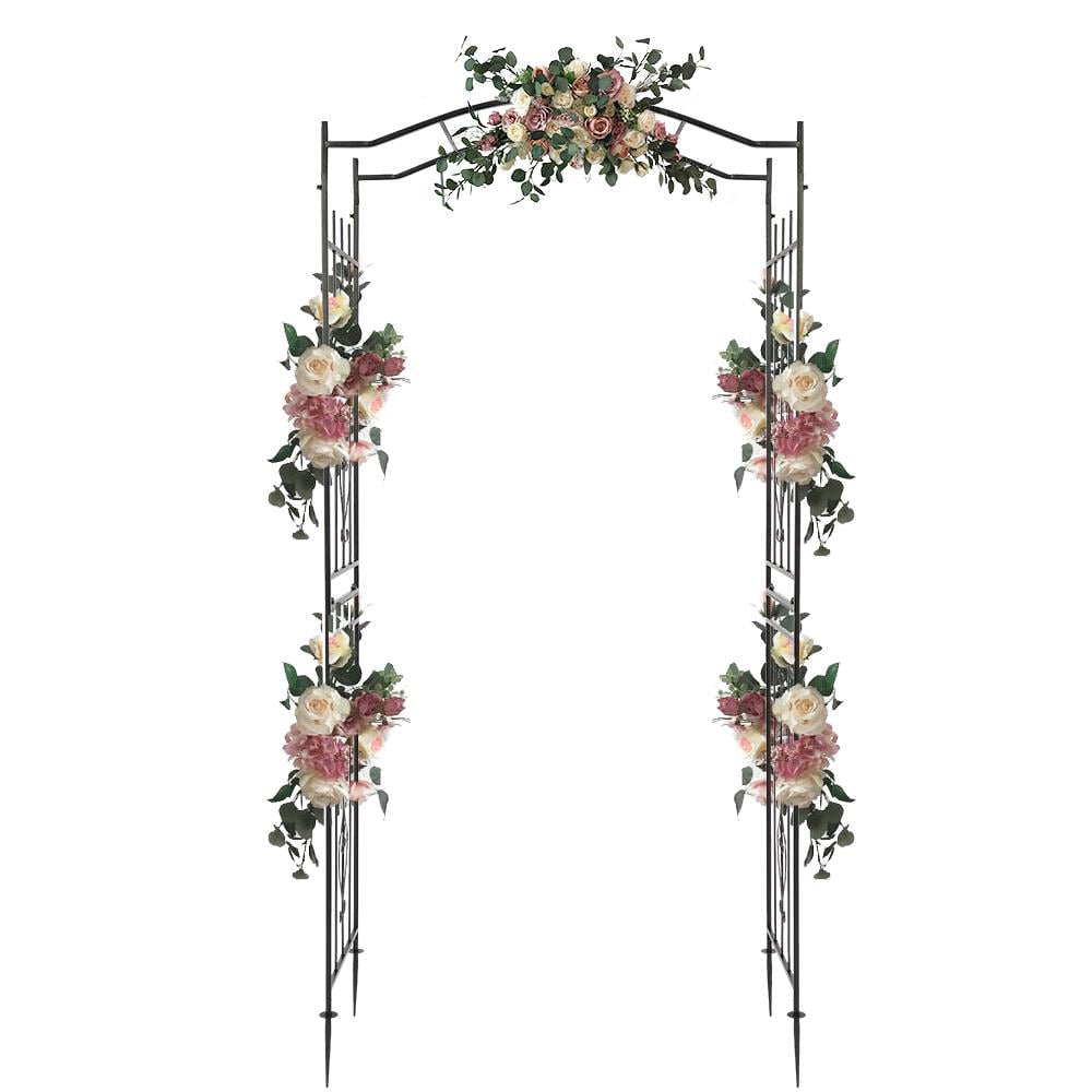 SalonMore 7.5 Ft Garden Arch,Garden Arbor for Various Climbing Plant