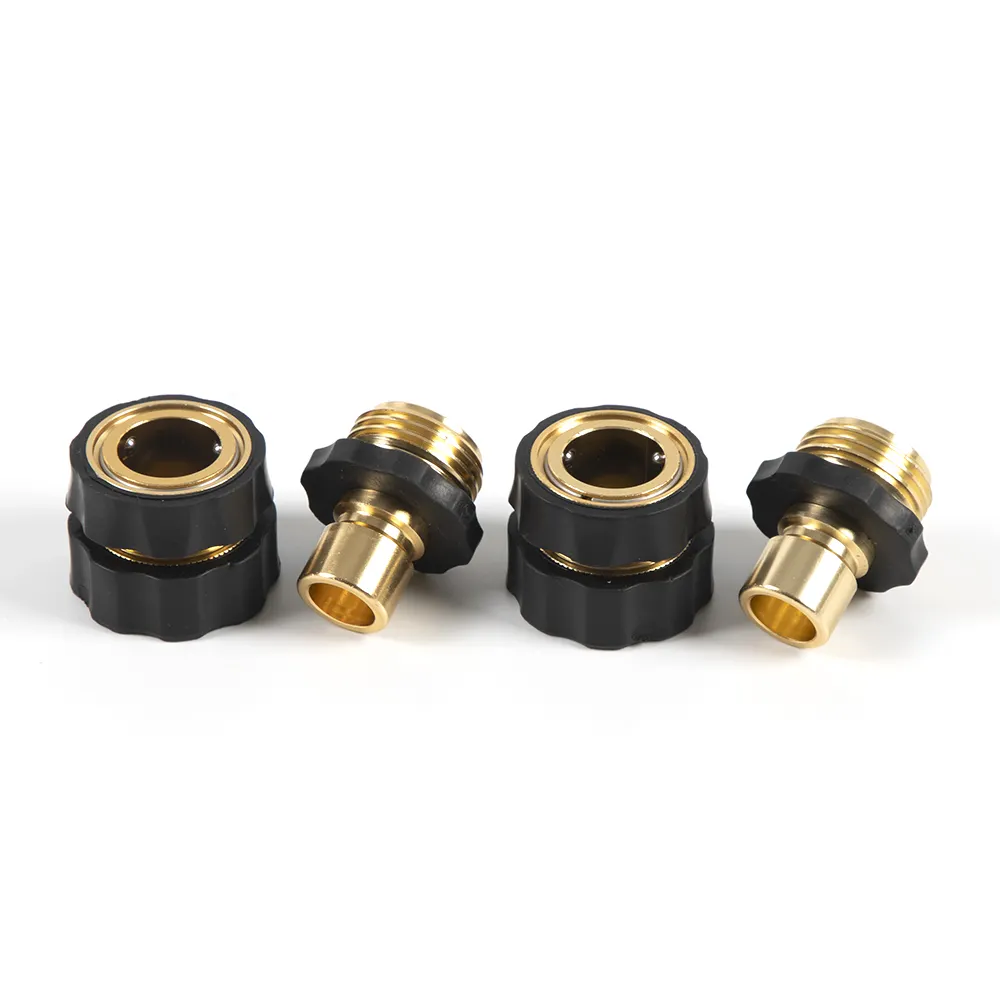 Hot sale high quality factory direct supply  3/4 BSP brass garden hose connector  connect to garden hose