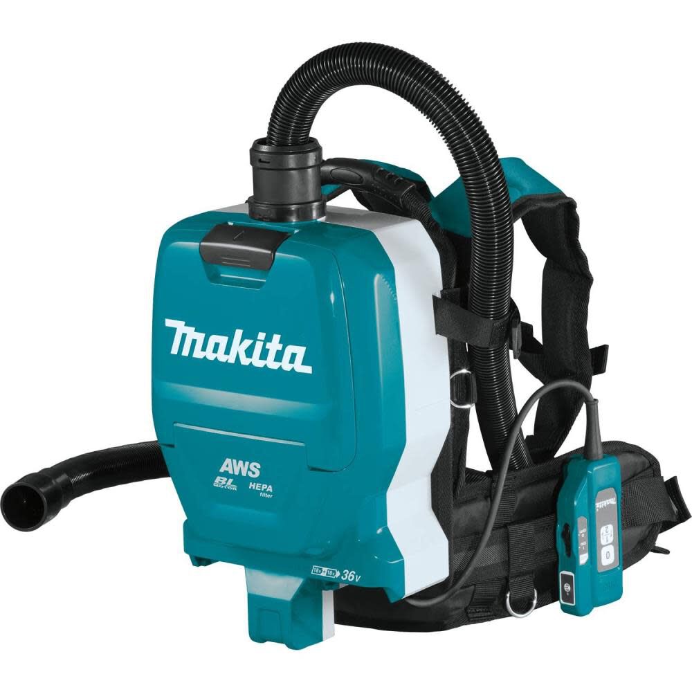 Makita 18V X2 LXT 36V 1/2 Gallon HEPA Backpack Dry Dust Extractor Bare Tool XCV10ZX from Makita