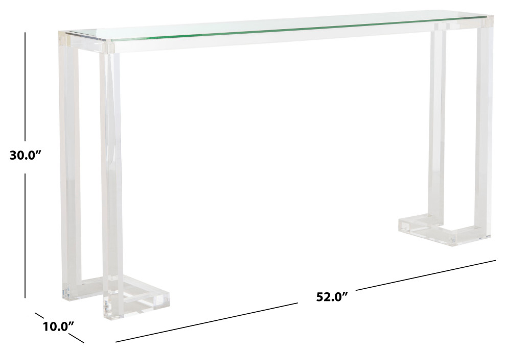 Safavieh Couture Benji Acrylic Console Table   Contemporary   Console Tables   by Safavieh  Houzz