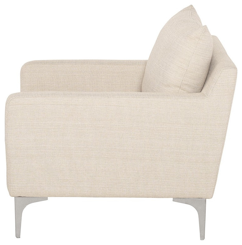 Barbe Occasional Chair   Midcentury   Armchairs And Accent Chairs   by Peachtree Fine Furniture  Houzz