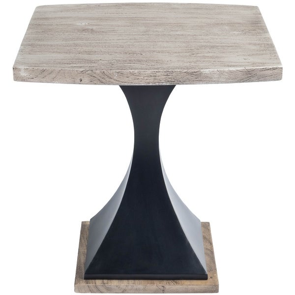 Butler Lidiya Gray Wood and Metal End Table