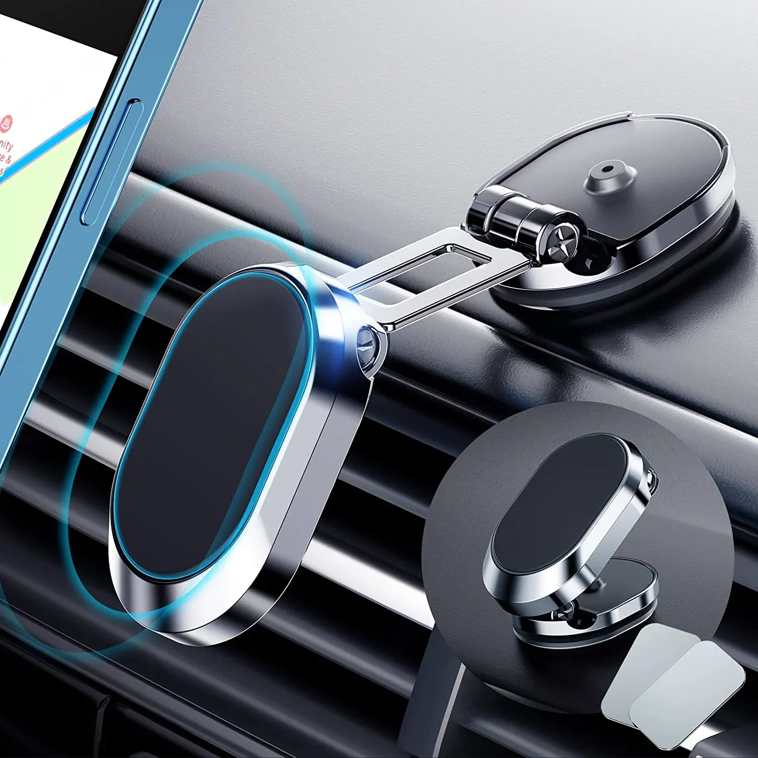 (🎅Flash Sale-49% Off ) 2022 NEW Foldable Magnetic Car Phone Mount (