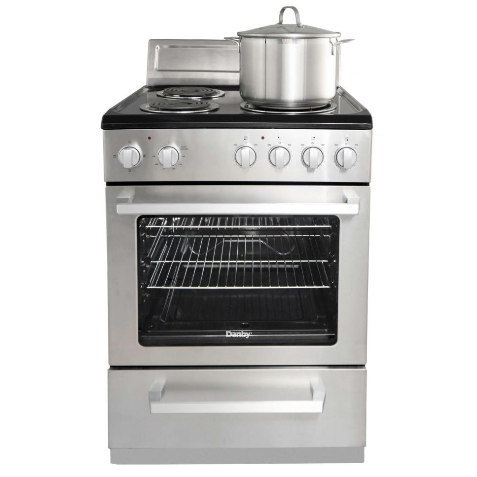 Danby 24-inch Freestanding Electric Range with Even Baking DERM240BSSC