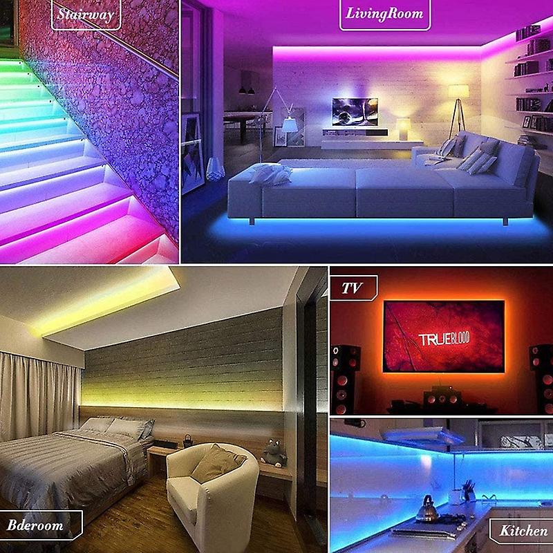 Bluetooth Usb Led Strip Light Rgb 5050 Ws2812b Infrared Remote Control Flexible Diode Lamp Tape 5v 16 Color Tv Desktop Backlight