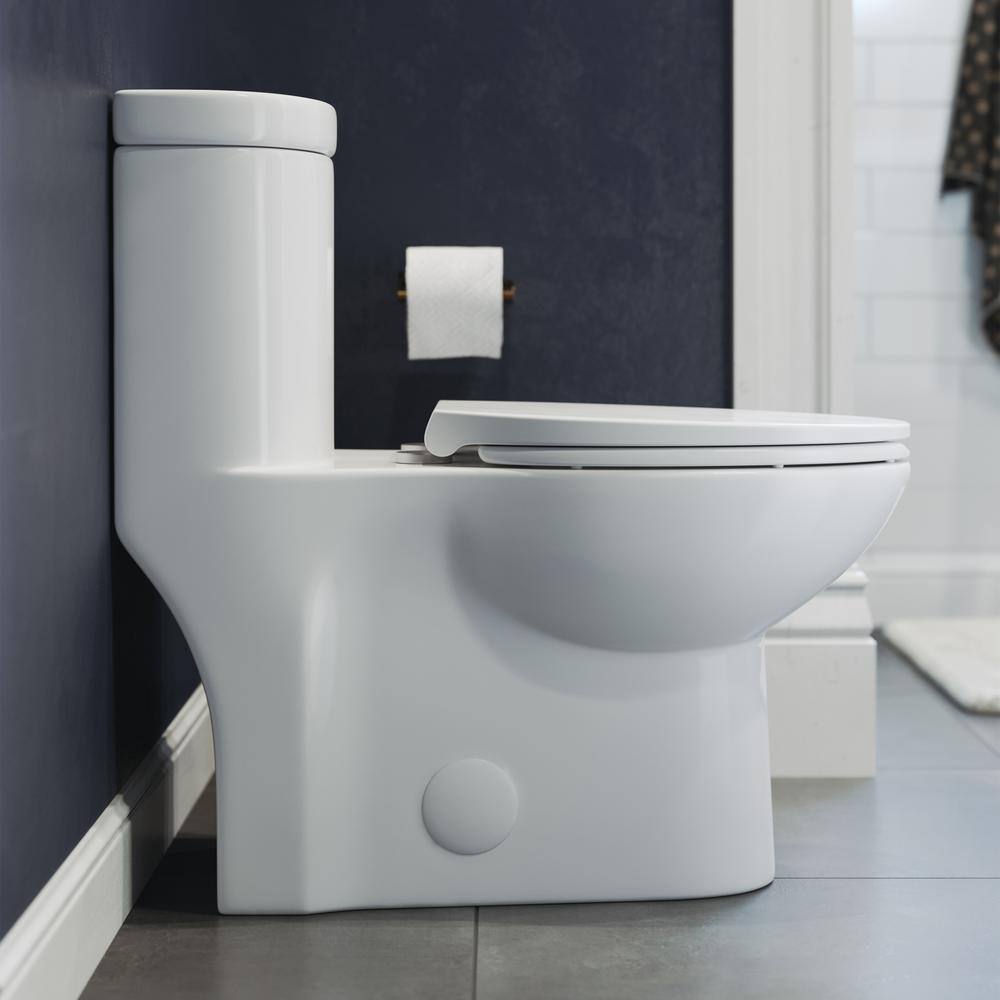 Swiss Madison Sublime 1-Piece 0.81.28 GPF Dual Flush Elongated Toilet in White SM-1T205