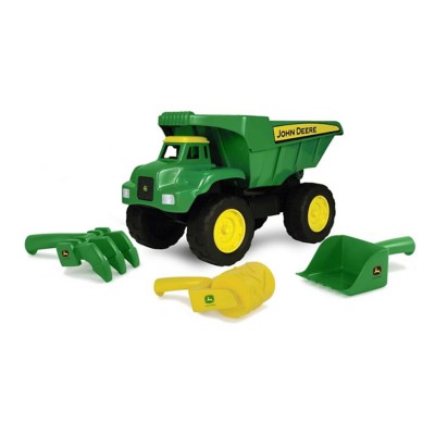 John Deere Big Scoop 15 Toy Dump Truck with Sand Tools