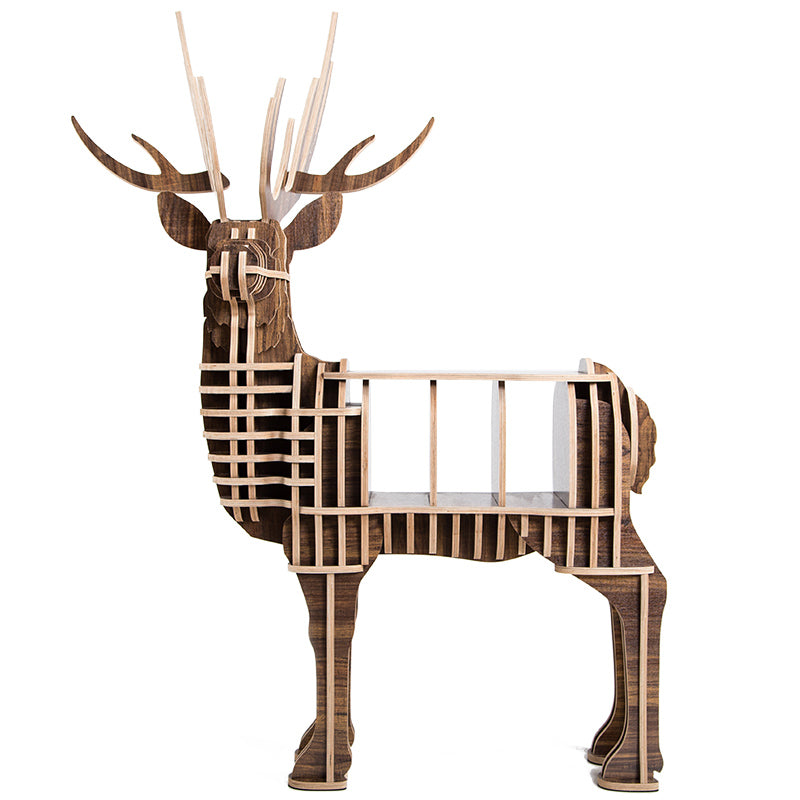 Art Home Deer Decoration Shelving Wood Crafts Tp001Mw