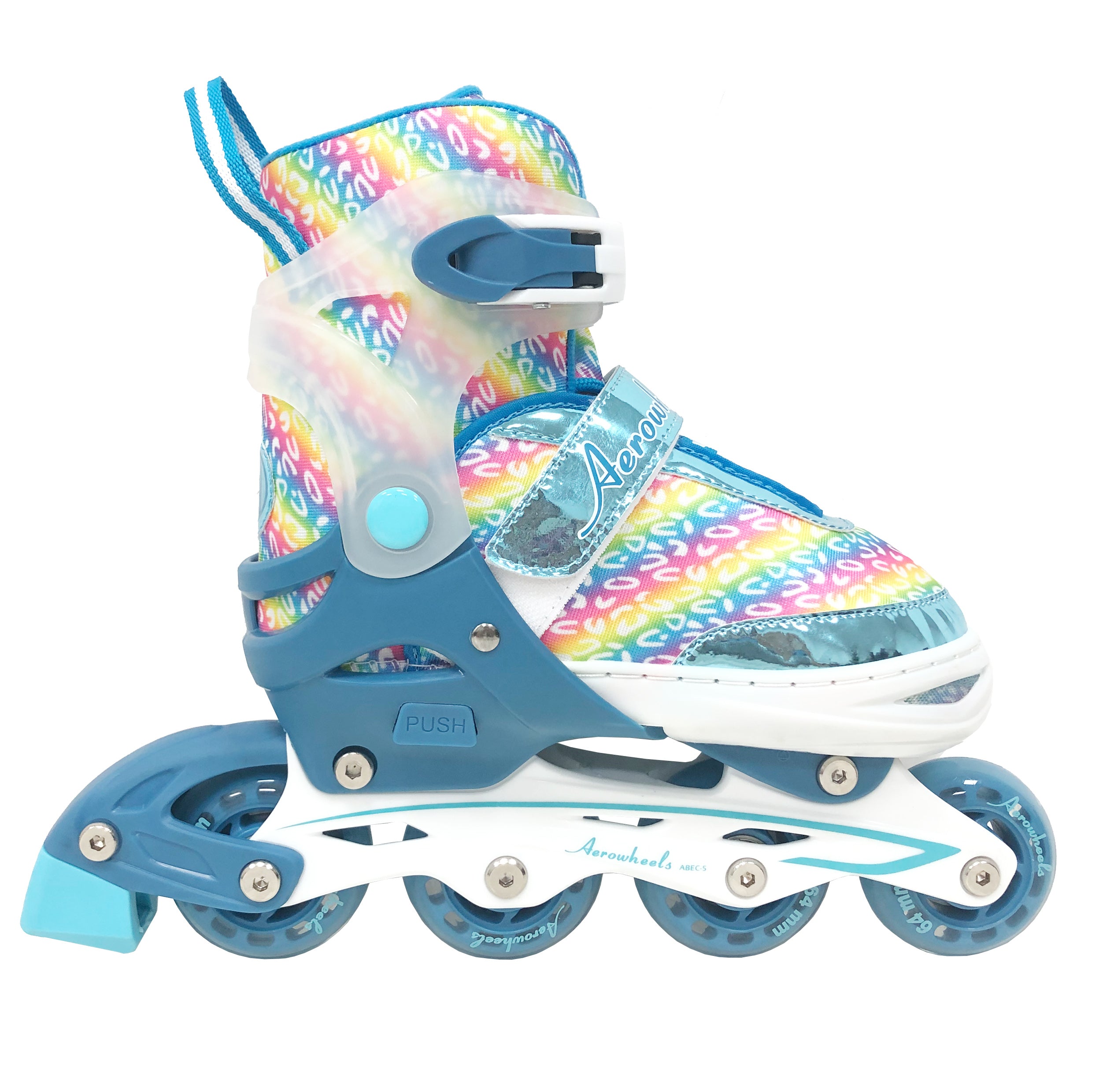 Aerowheels Glitter Pring 2-in-1 Girls switcher skate size 5-8