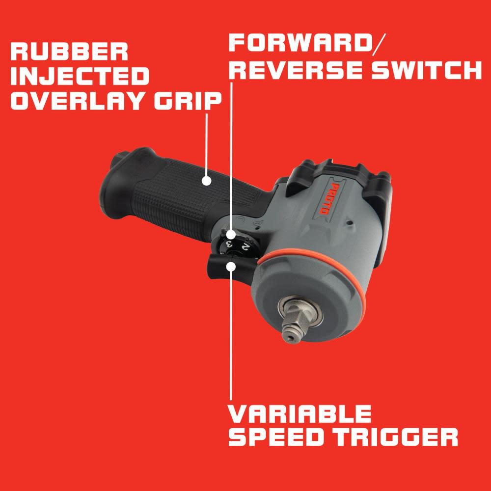 3/8 In. Mini Impact Wrench ; Pistol Grip