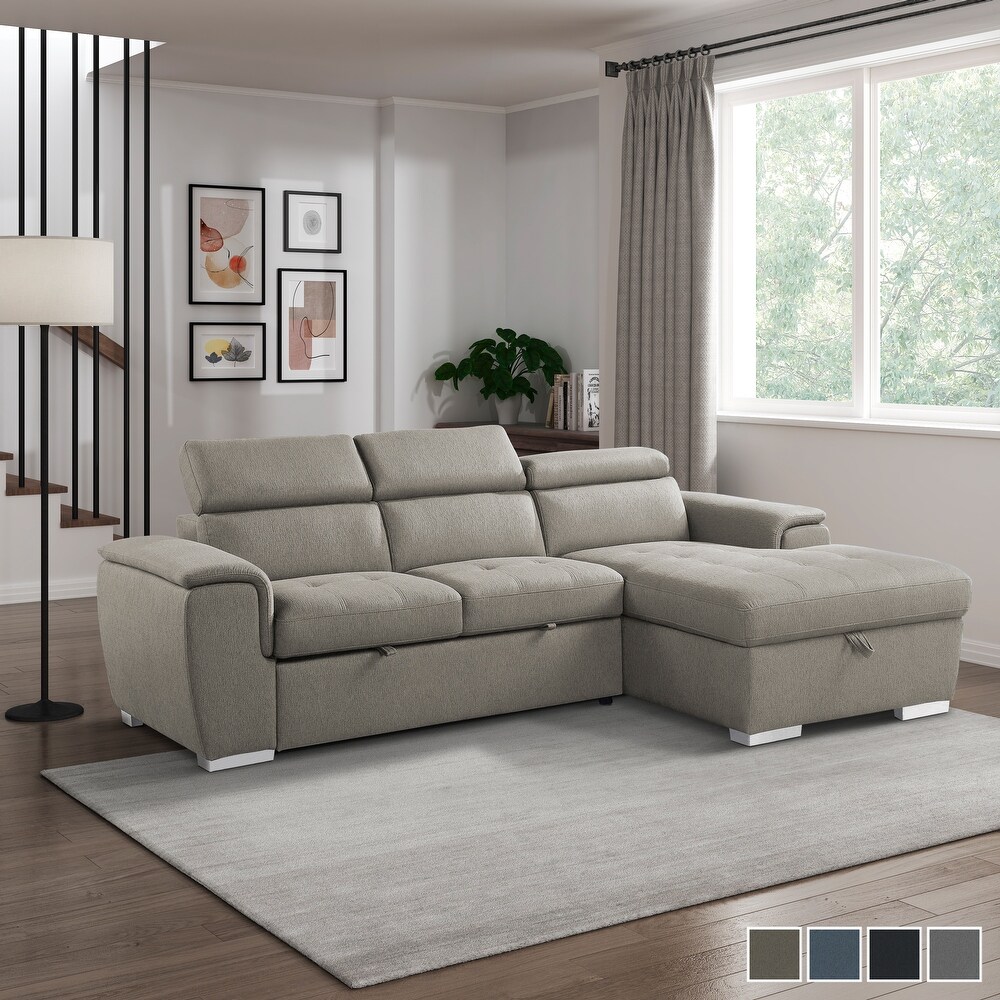 McCoy 2 Piece Sofa Chaise with Pull Out Bed